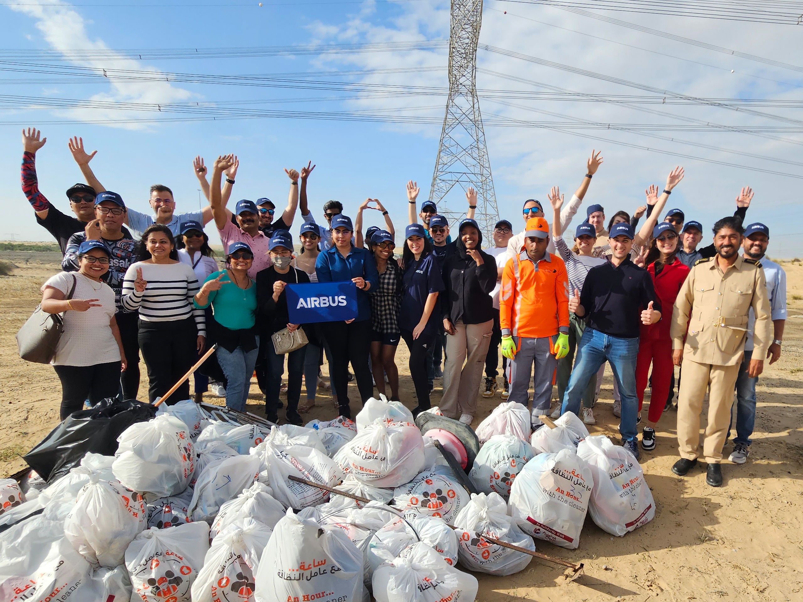 Desert Cleanup Activity with Airbus Team