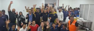 group of people raising hands as doing and support communities