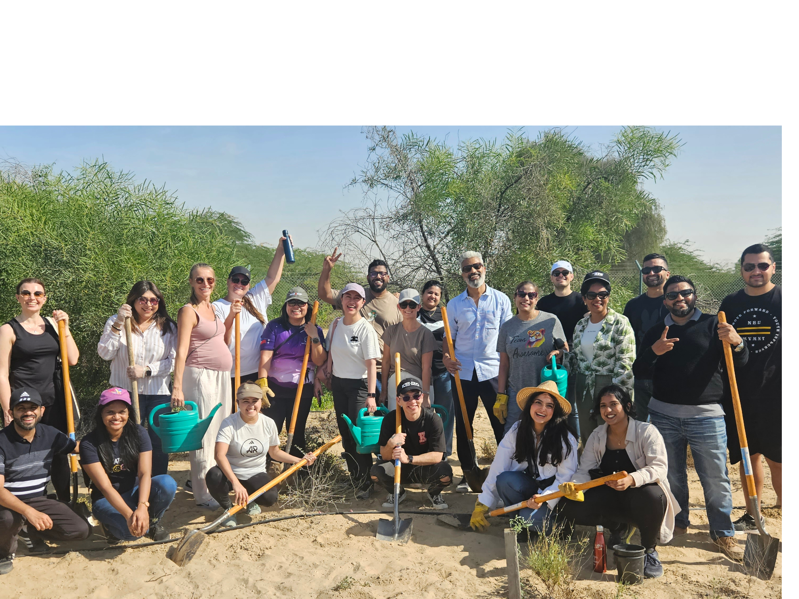 Marsh Team Ghaf Tree Planting Initiative